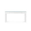 Villa & House Morgan Large Console Table with Glass Top