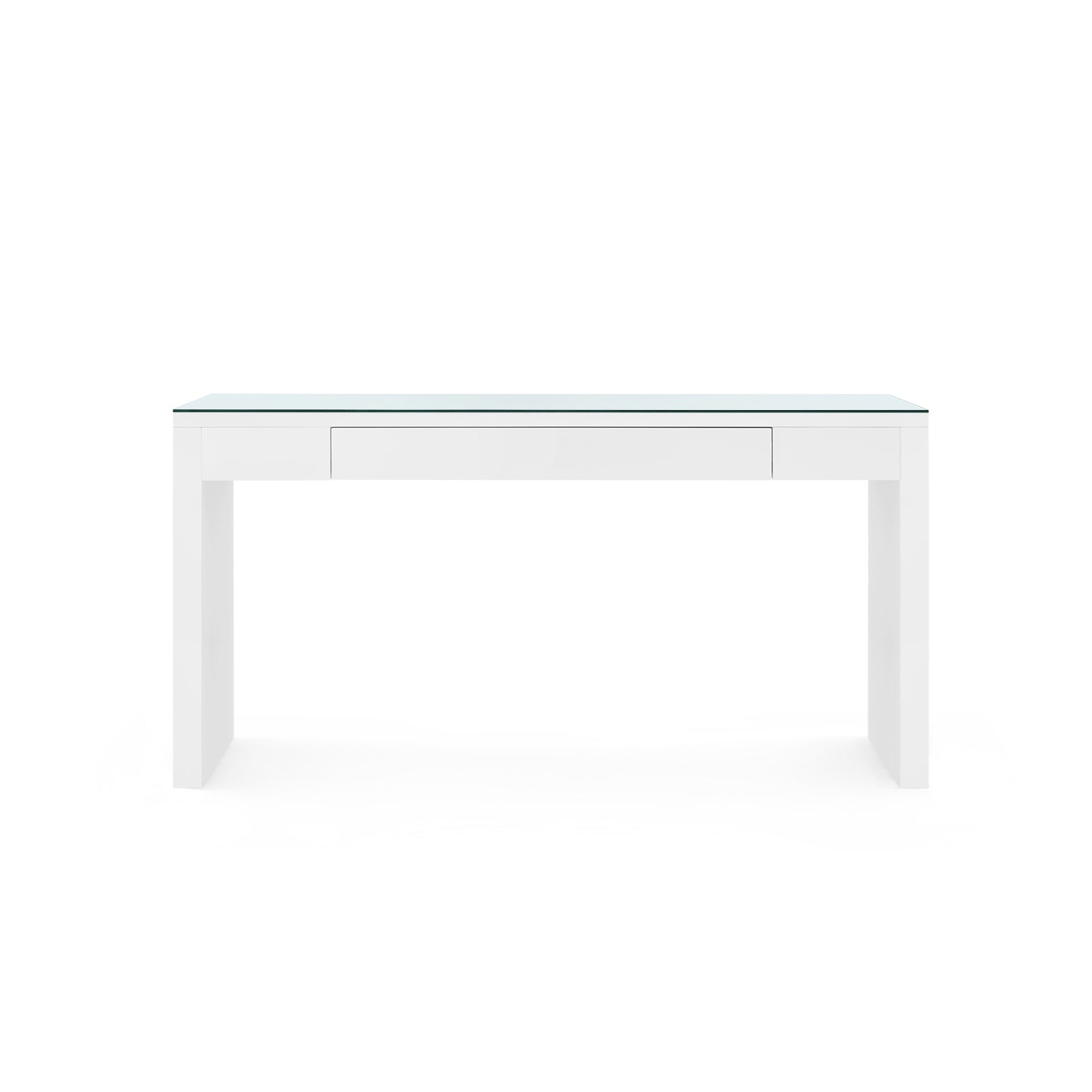 Villa & House Morgan Large Console Table with Glass Top