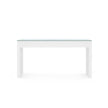 Villa & House Morgan Large Console Table with Glass Top