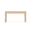 Villa & House Morgan Large Console Table with Glass Top