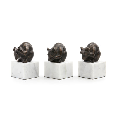 Villa & House Mouse Statue - Set of 3