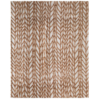 Feizy Colton 8A55F Modern Chevron Rug in Brown/Tan