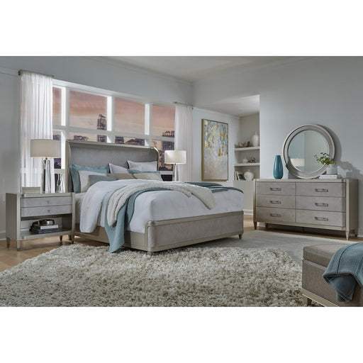 Pulaski Furniture Zoey 2 Drawer Nightstand with Open Shelf and Wireless Charger