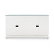 Villa & House Meredith 4-Door Cabinet with Glass Top
