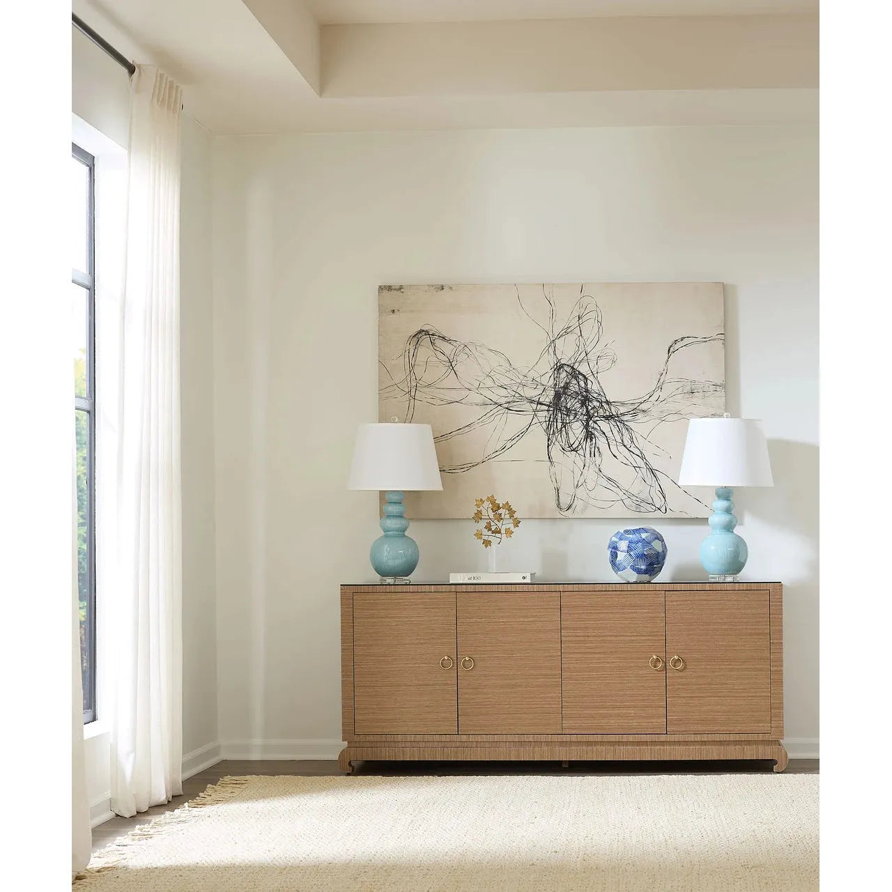 Villa & House Meredith 4-Door Cabinet