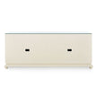 Villa & House Meredith Extra Large 4-Door Cabinet with Glass Top