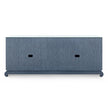 Villa & House Meredith Extra Large 4-Door Cabinet with Glass Top