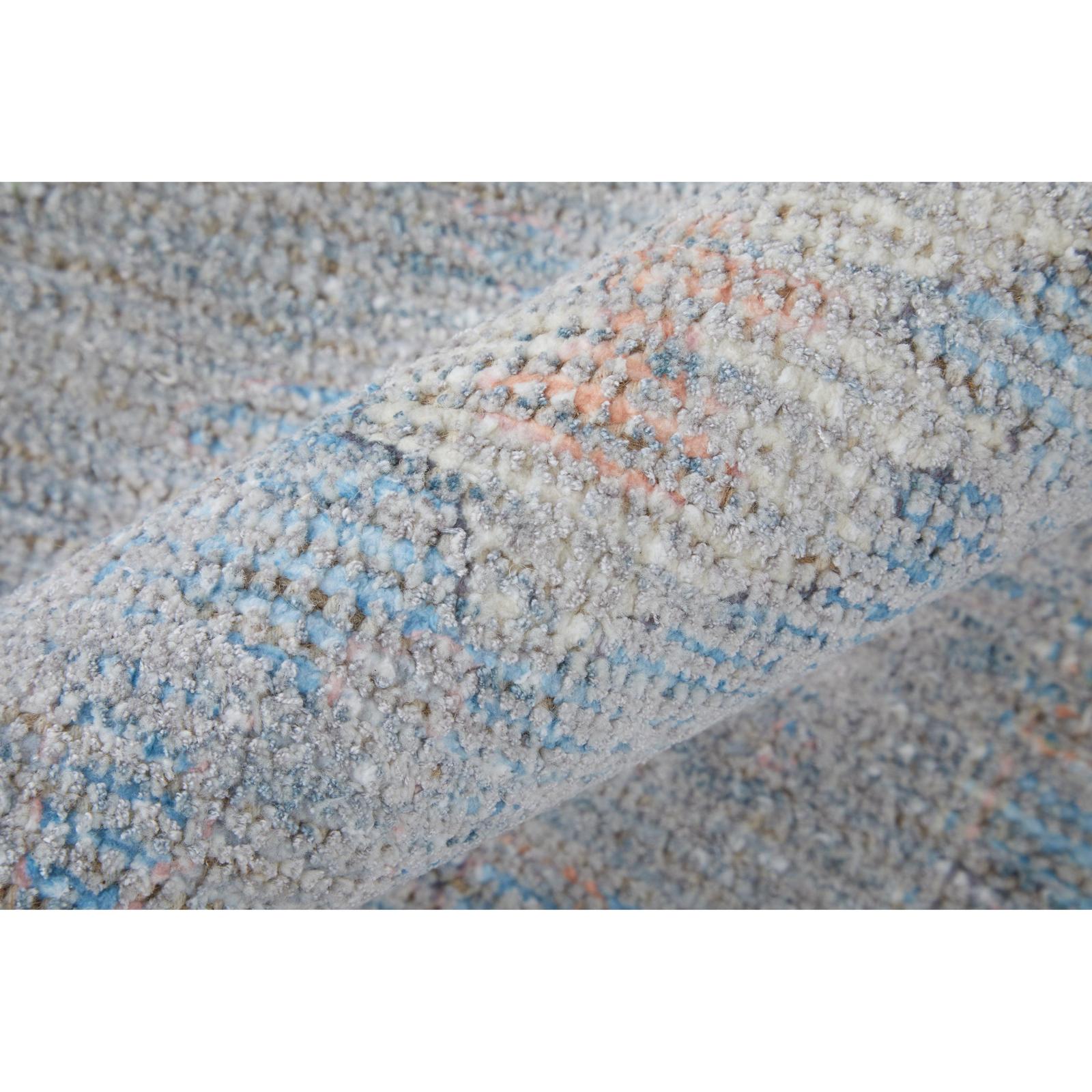 Feizy Caldwell 8979F Transitional Floral & Botanical Rug in Blue/Yellow/Orange