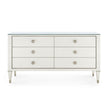 Villa & House Morris Extra Large 6-Drawer with Glass Top