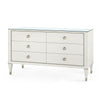 Villa & House Morris Extra Large 6-Drawer with Glass Top