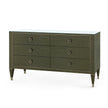 Villa & House Morris Extra Large 6-Drawer with Glass Top