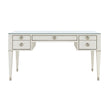 Villa & House Morris Desk with Glass Top