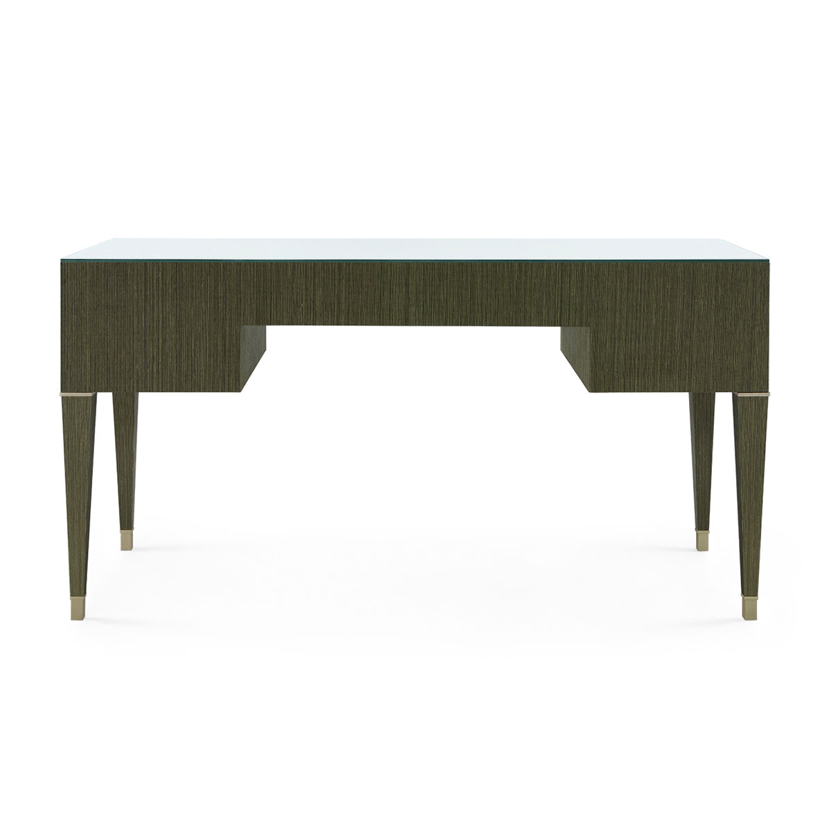 Villa & House Morris Desk with Glass Top