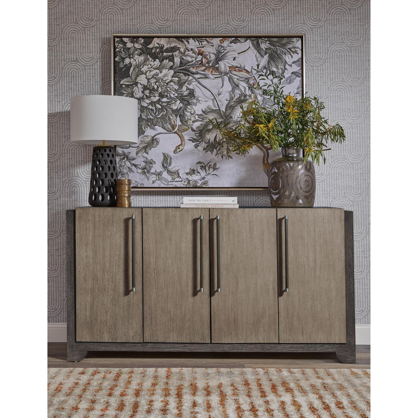 Pulaski Anderson Park Moose Trail And Frontier Brown 4 Door Sideboard