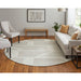 Feizy Ashby 8908F Transitional Geometric Rug in Tan/Ivory