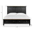 Magnussen Home Surrey Brown Panel Storage Bed