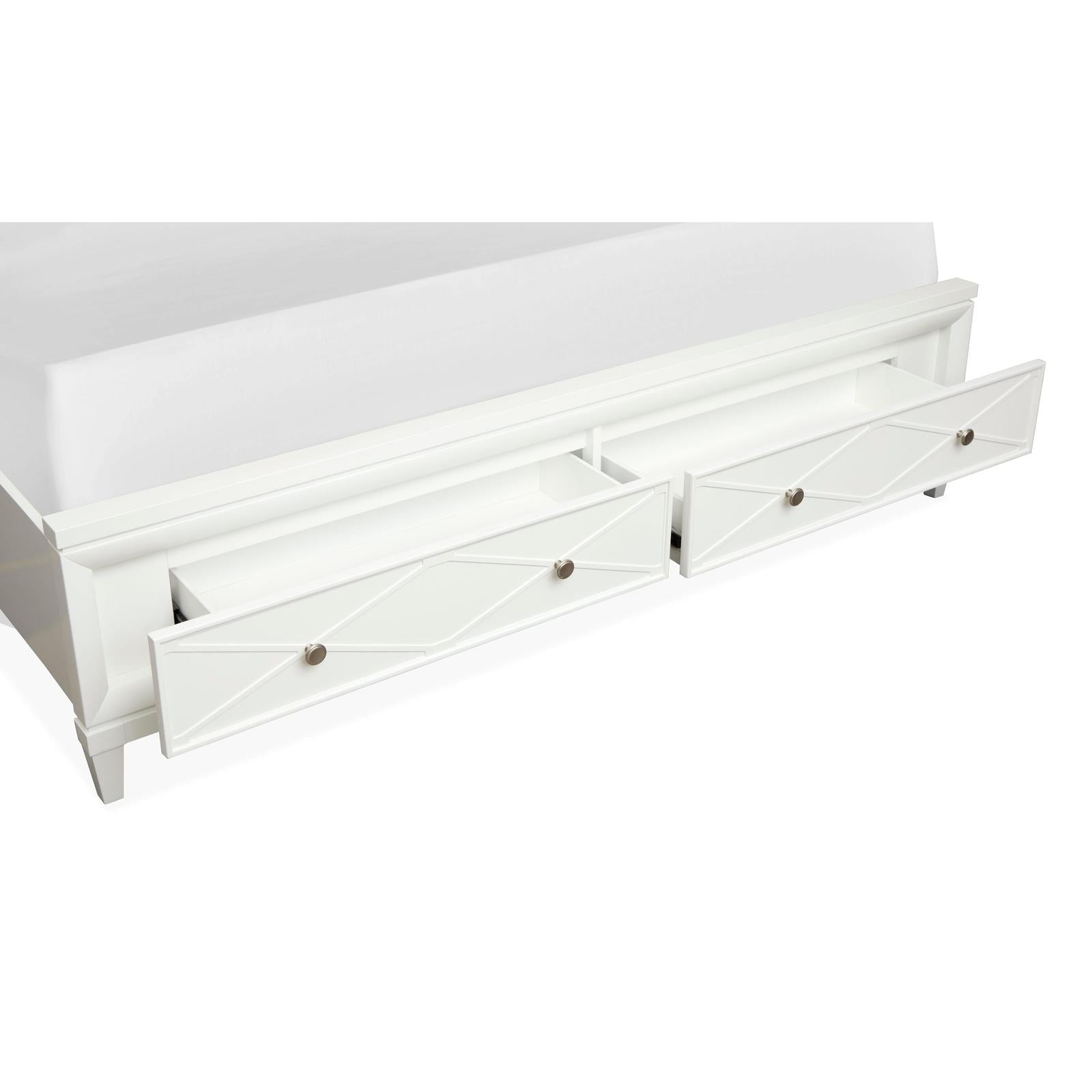 Magnussen Home Springhouse Whisper White Upholstered Panel Bed