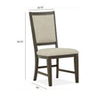 Magnussen Home Westley Falls Graphite Side Chair Set of 2
