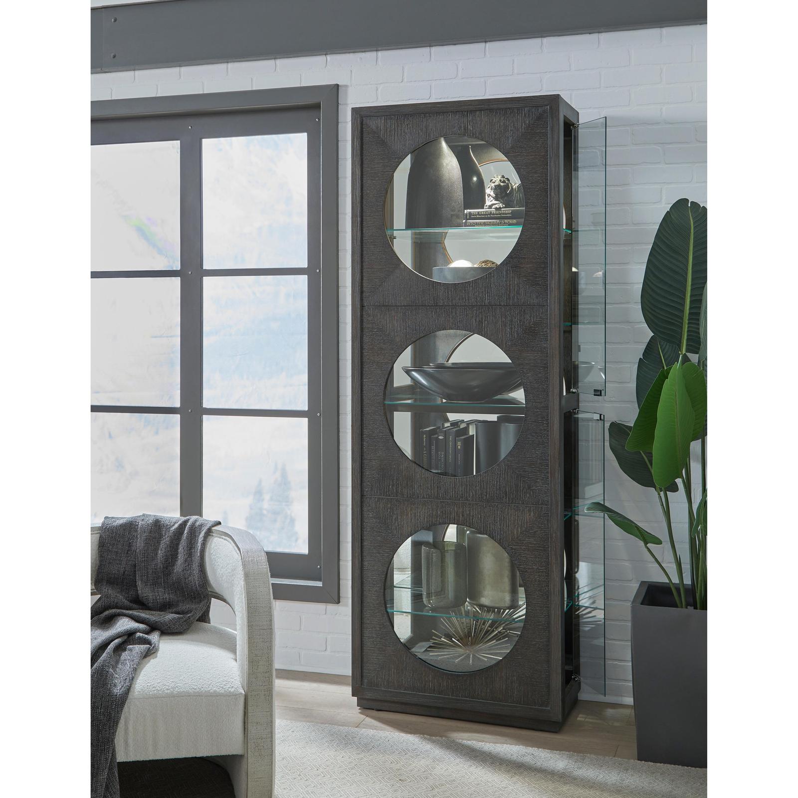 Pulaski Furniture Pulaski Furniture Accents Dark Wood Side Entry Curio Cabinet