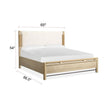 Salt Life Home Sunset Cove Sanibel Brown Queen Panel Upholstered Bed