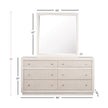 Magnussen Home Cypress Point Sand Dollar Double Drawer Dresser With Portrait Mirror