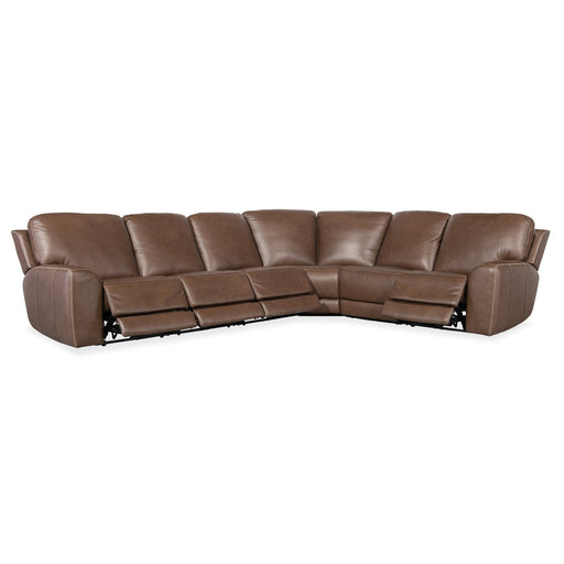 Hooker Furniture Torres 6 Piece Sectional - Brown - 4 Recliner