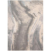 Feizy Azure 3524F Modern Abstract Rug in Gray/Ivory/Blue