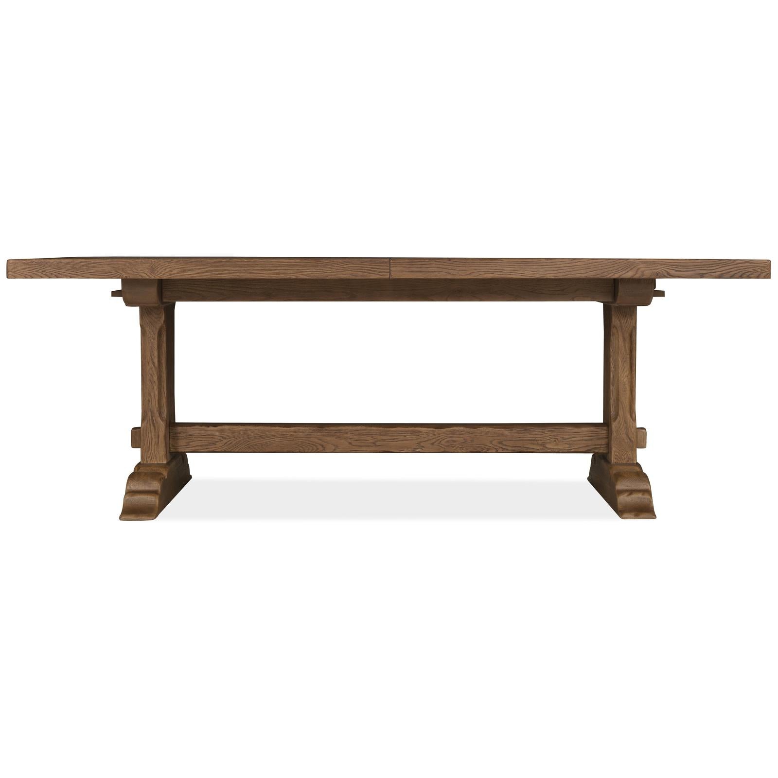 Hooker Furniture Driftwood Rectangle Dining Table with Two 20-inch Leaves