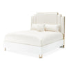 Michael Amini Palm Gate Upholstered Bed - Cloud White