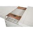 Magnussen Home Heron Cove Chalk White And Dovetail Grey Extendable Counter Height Dining Table