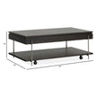 Magnussen Home Spencer Dark Briarsmoke Lift Top Storage Cocktail Table With Casters