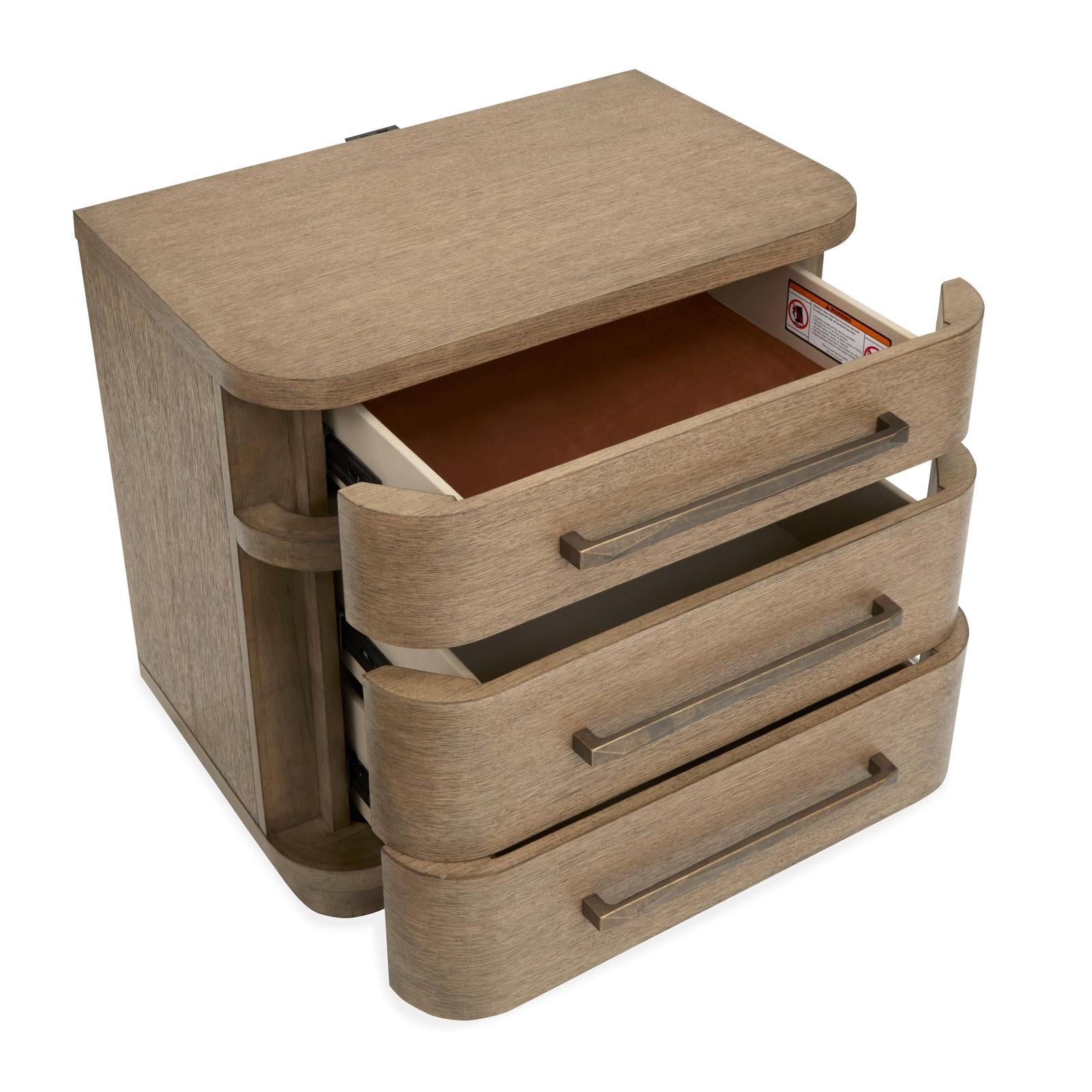 Magnussen Home Thorne Amber Brown Drawer Nightstand