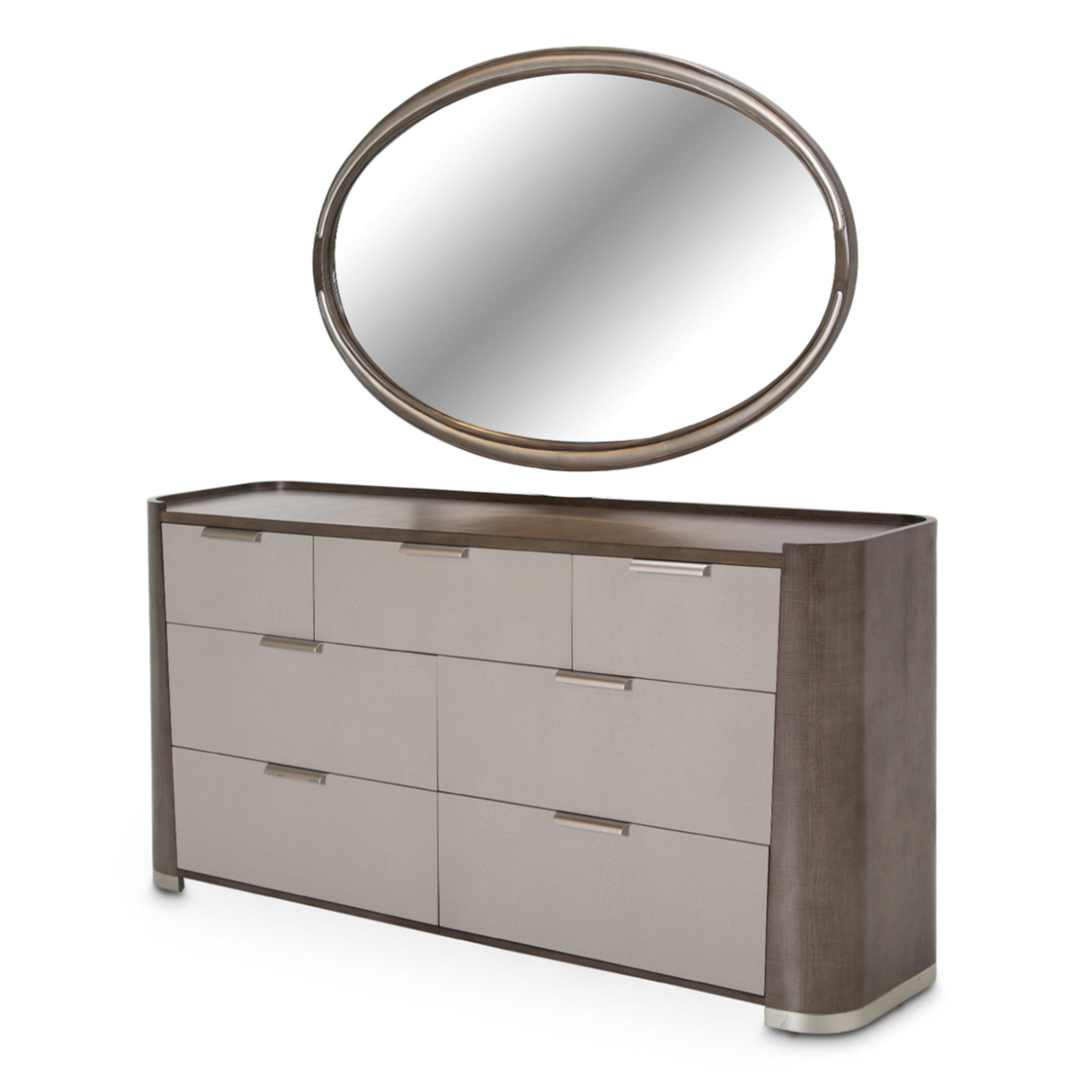 Michael Amini Roxbury Park Dresser with Mirror - Slate