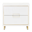 Michael Amini Palm Gate Nightstand Cloud White