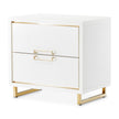 Michael Amini Palm Gate Nightstand Cloud White
