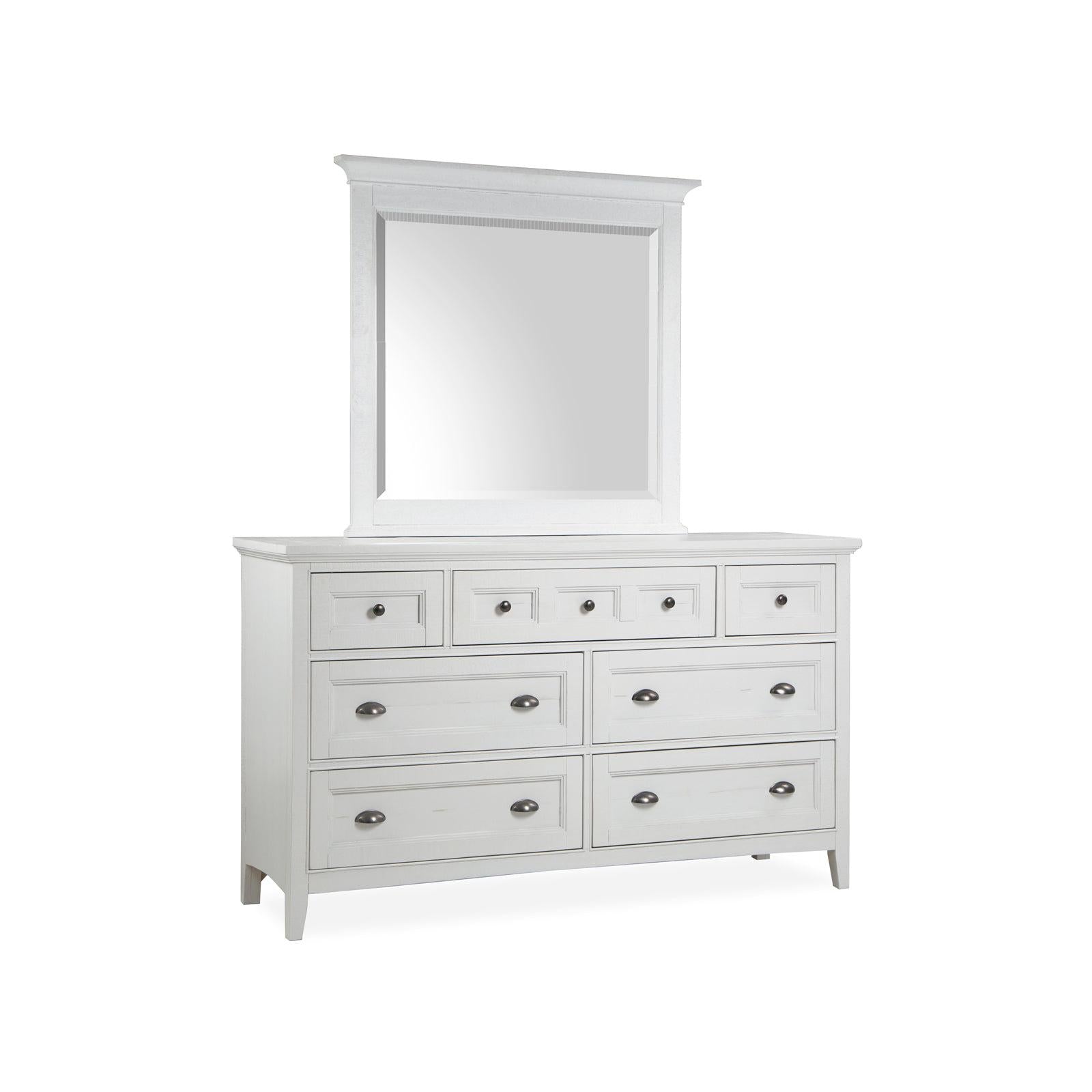 Magnussen Home Heron Cove Chalk White & Dovetail Grey Drawer Dresser