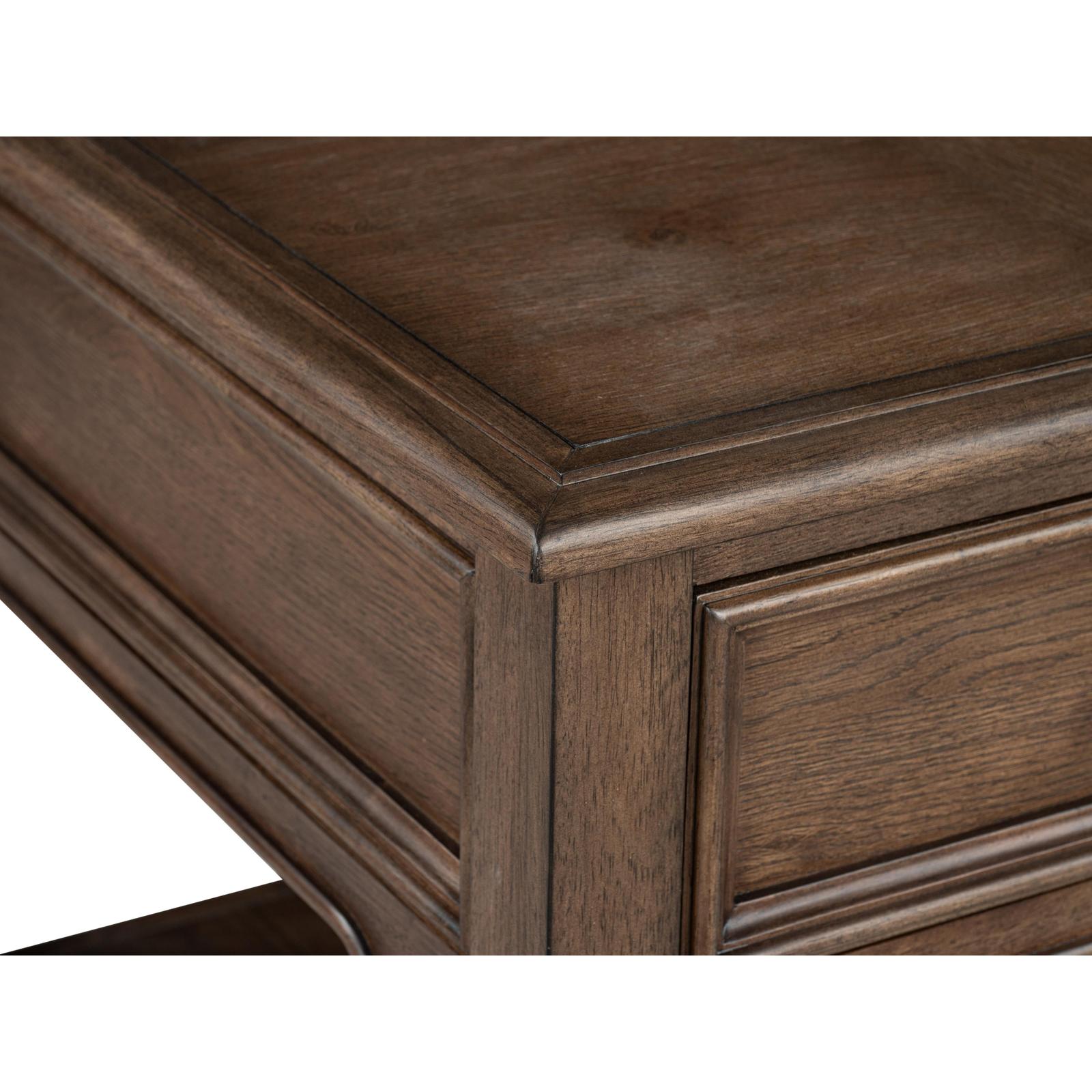Magnussen Home Cormac Brown Rectangular End Table