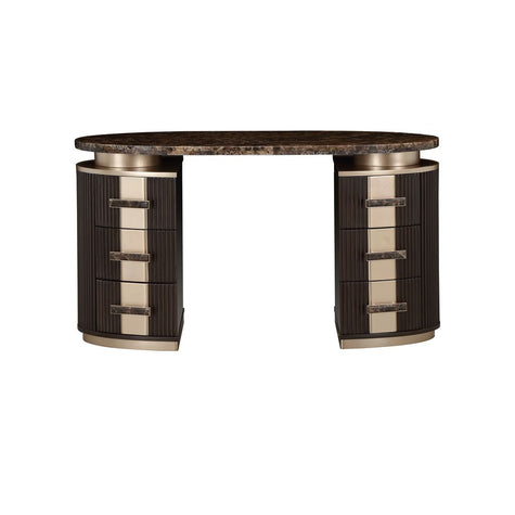 Michael Amini West Kensington Vanity - Medium Espresso