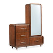 Michael Amini Mason Park Offset Chest with Storage Mirror - Umber
