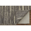Feizy Navaro 8914F Modern Abstract Rug in Gray/Taupe/Ivory