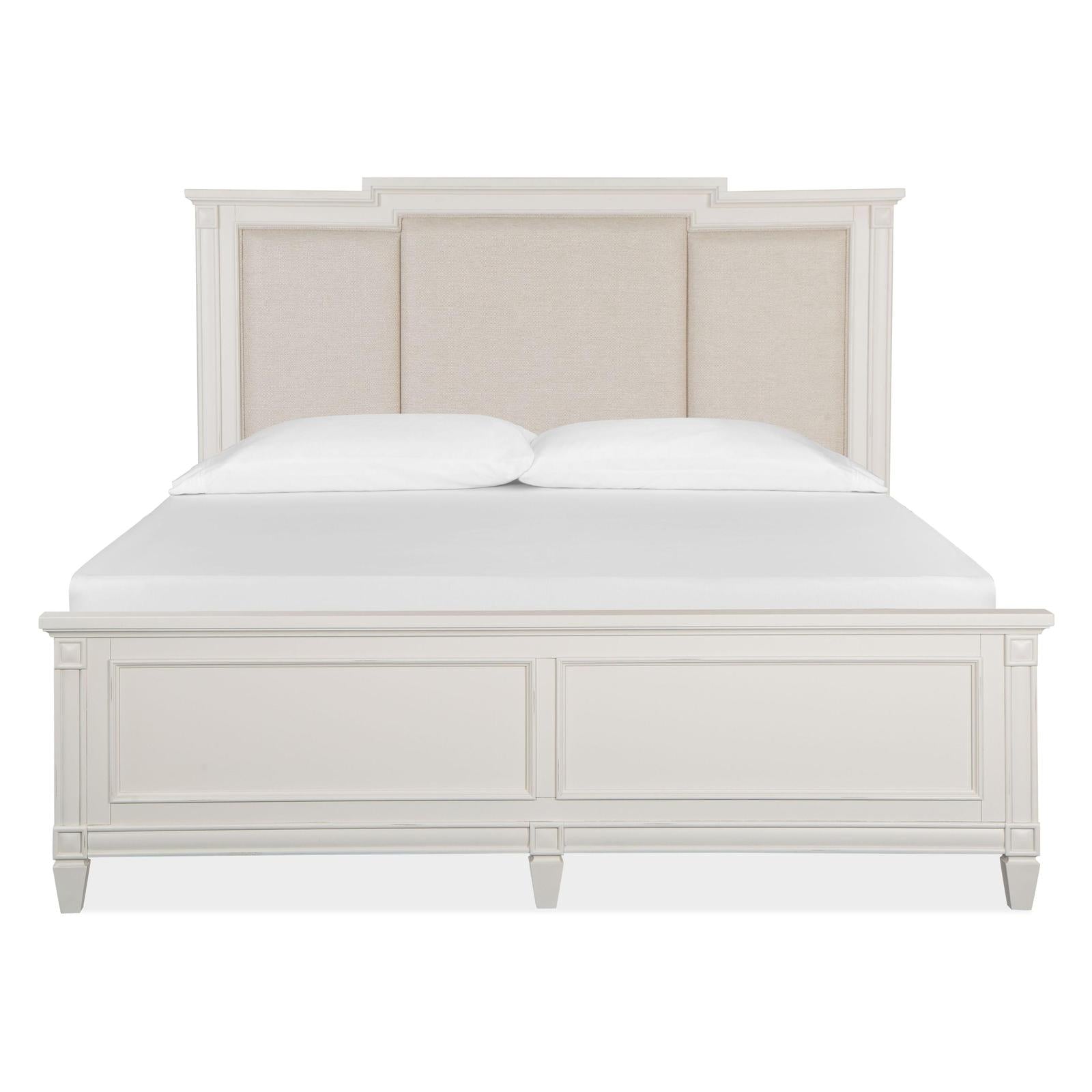 Magnussen Home Willowbrook Egg Shell White Bed