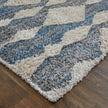 Feizy Mynka 39IFF Transitional Diamond in Ivory/Gray/Blue