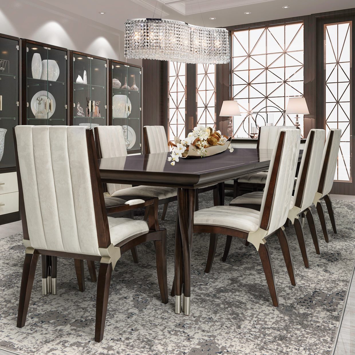 Michael Amini Paris Chic Rectangular Dining Table