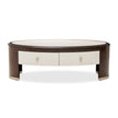 Michael Amini Paris Chic Oval Cocktail Table