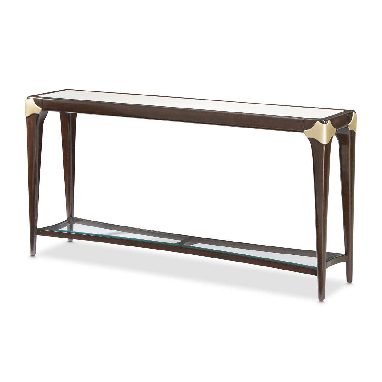 Michael Amini Paris Chic Console Table Espresso