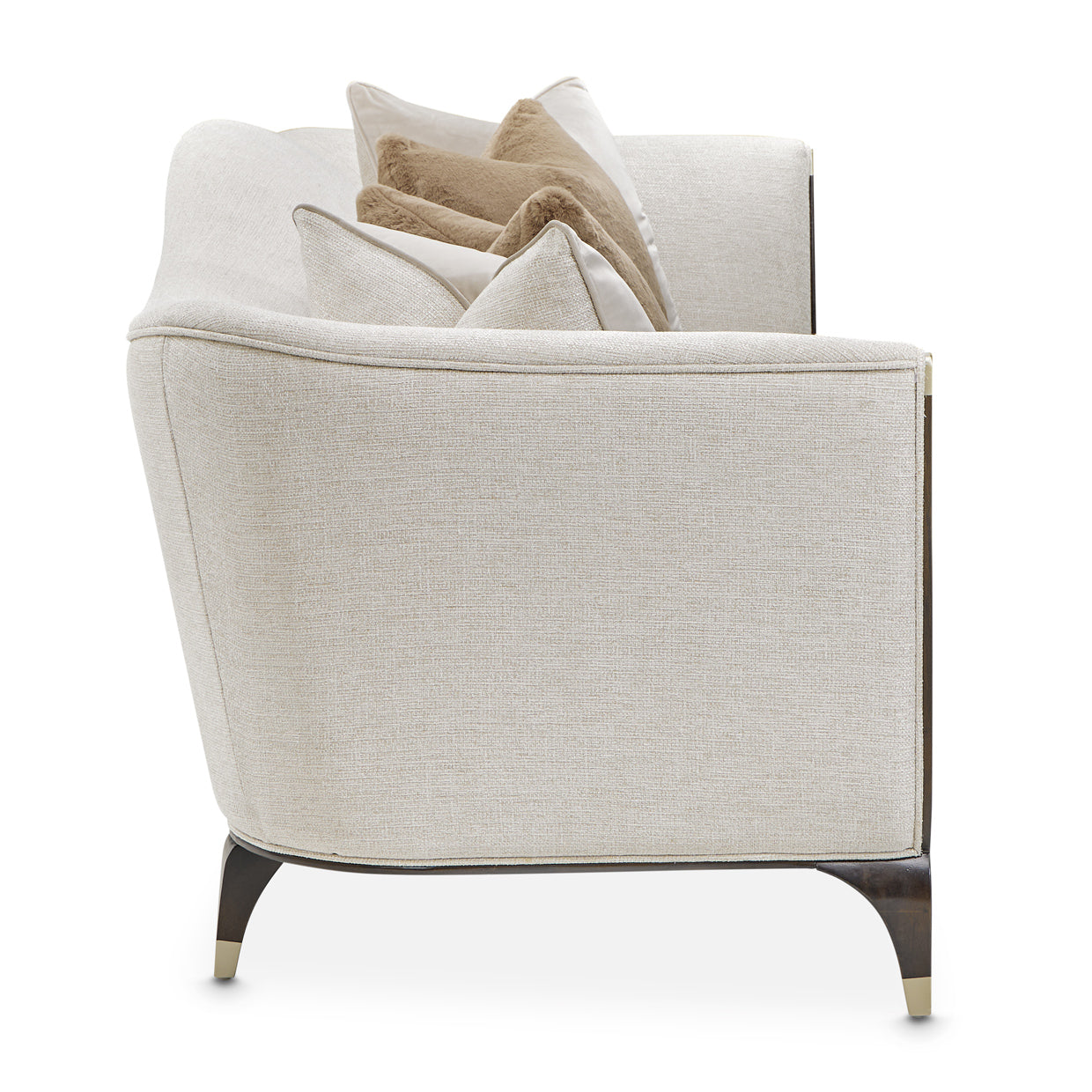 Michael Amini Paris Chic Sofa Cremini Espresso