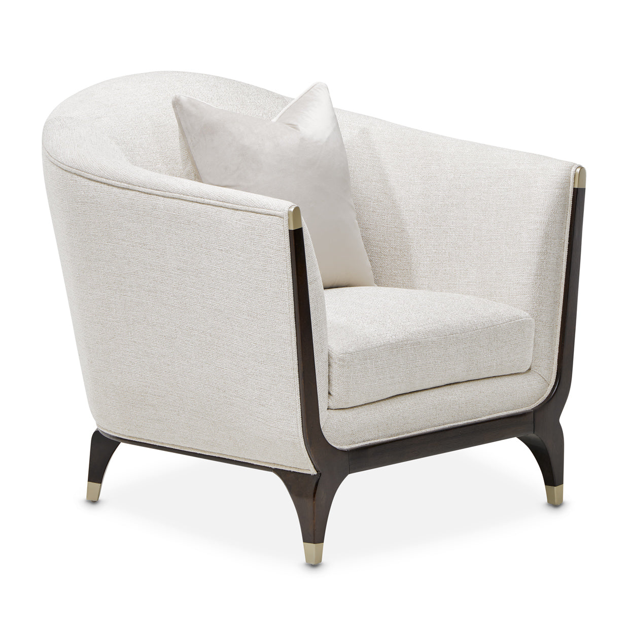 Michael Amini Paris Chic Matching Chair Cremini Espresso