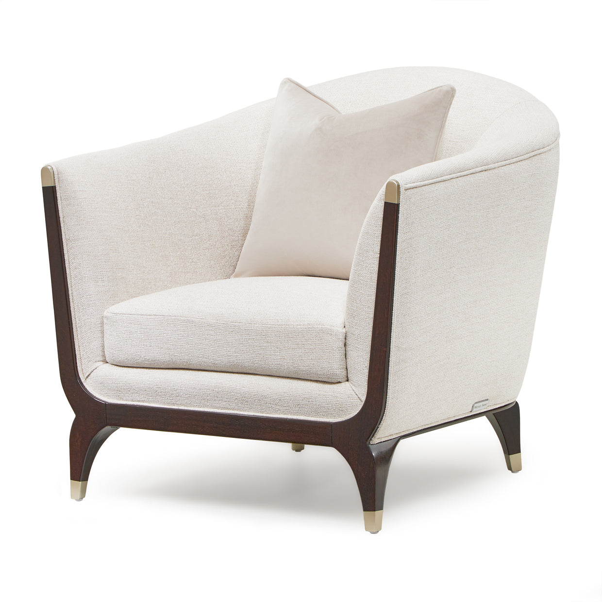 Michael Amini Paris Chic Matching Chair Cremini Espresso