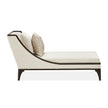 Michael Amini Paris Chic Armless Chaise Cremini Espresso