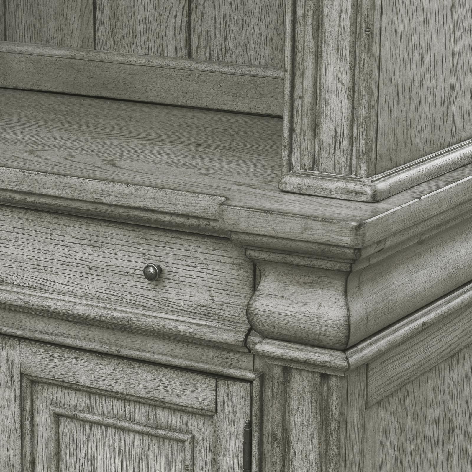 Pulaski Madison Ridge Bluff Grey Server With Hutch